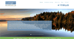 Desktop Screenshot of cottageinmuskoka.ca